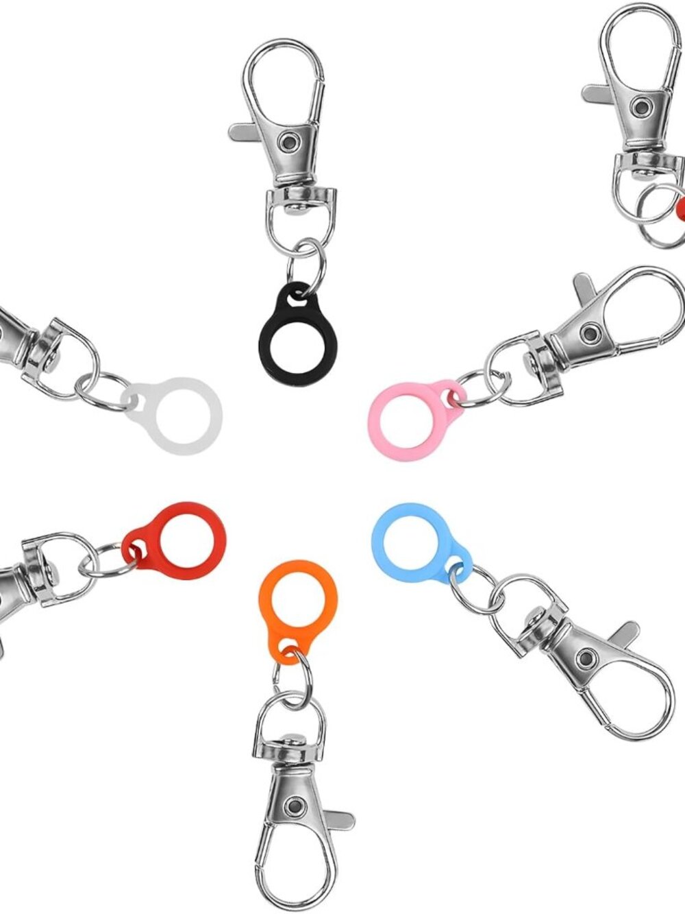 6PCS Retractable Pen Holders - Clip on Pens for Badge Reel